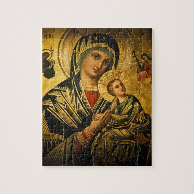 Puzzle Nuestra Señora de la Perpetua Icono de Ayuda Rompe (Vertical)