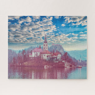 Puzzle Nuestra Señora del Lago Lago Bled Eslovenia 16x20