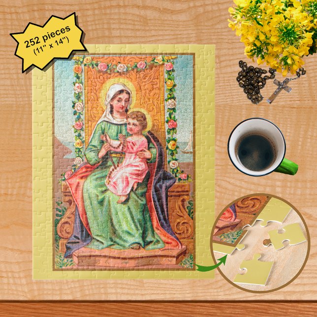 Puzzle Nuestra Señora del Rosario con Cristo Niño (Subido por el creador)