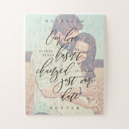 Puzzle Nuestro amor no ha cambiado nuestra foto de guión 