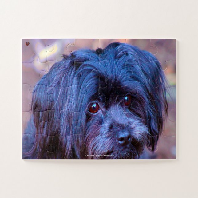 Puzzle Nuestro Shih Tzu nuestro Mascota familiar (Horizontal)