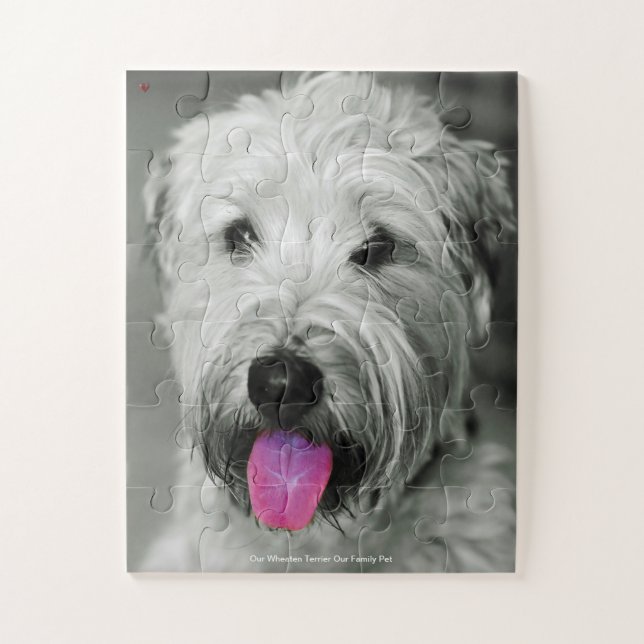 Puzzle Nuestro Terrier Wheaten Nuestra Mascota Familiar (Vertical)