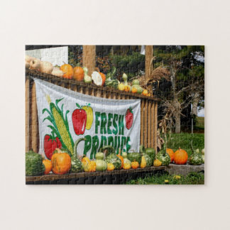 Puzzle Nueva Inglaterra Granja Campestre Stand Otoño