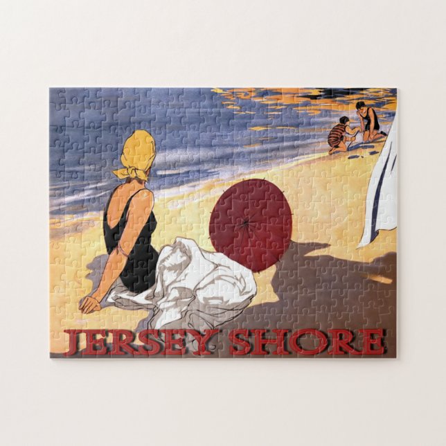 Puzzle Nueva Jersey, Shore Vintage, (Horizontal)