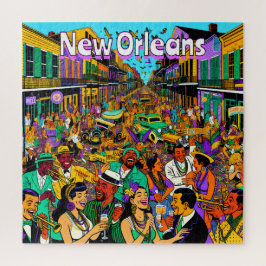 Puzzle Nueva Orleans, Louisiana divirtiéndose