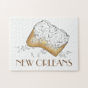 Puzzle Nueva Orleans Louisiana NOLA Sugary Beignet Pastry