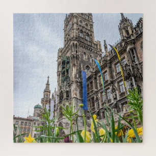 Puzzle Nueva torre del Ayuntamiento en Múnich, Alemania