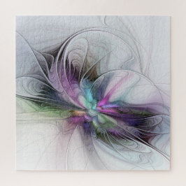 Puzzle Nueva vida, arte abstracto fractal de fantasía col