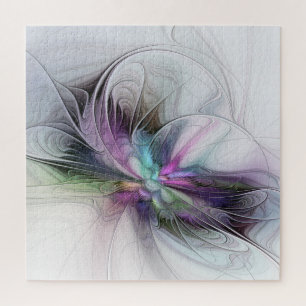 Puzzle Nueva vida, arte abstracto fractal de fantasía col