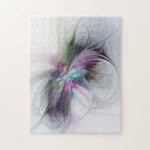 Puzzle Nueva vida, arte de fantasía abstracto fractal col