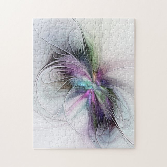 Puzzle Nueva vida, arte de fantasía abstracto fractal col (Vertical)