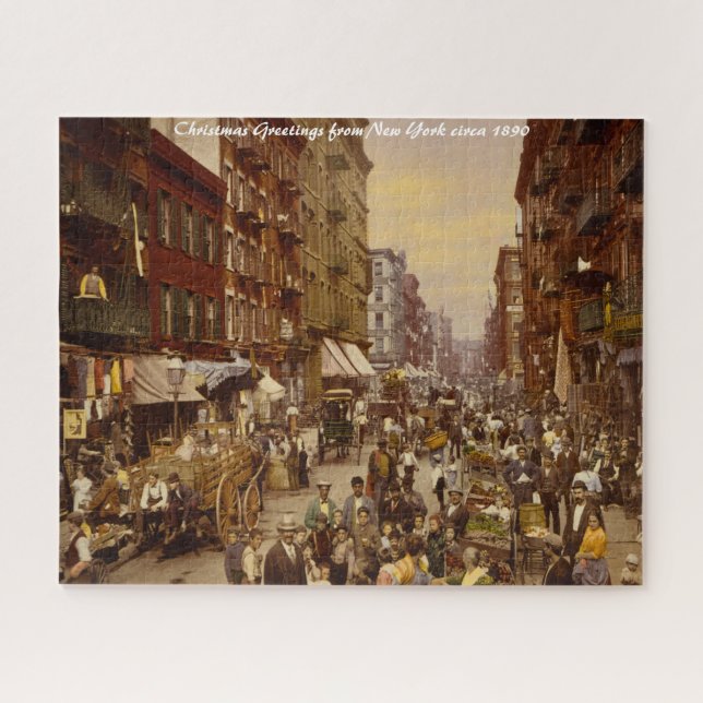 Puzzle Nueva York-  1891. Felicidades de Navidad (Horizontal)