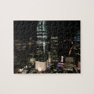 Puzzle Nueva York City Night NYC Manhattan Skyline Photo