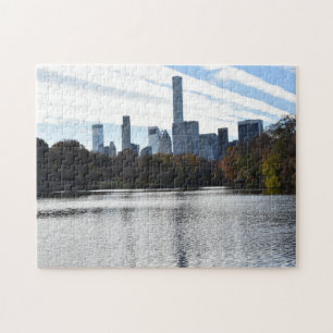 Puzzle Nueva York City Skyline Central Park Lake NYC Phot