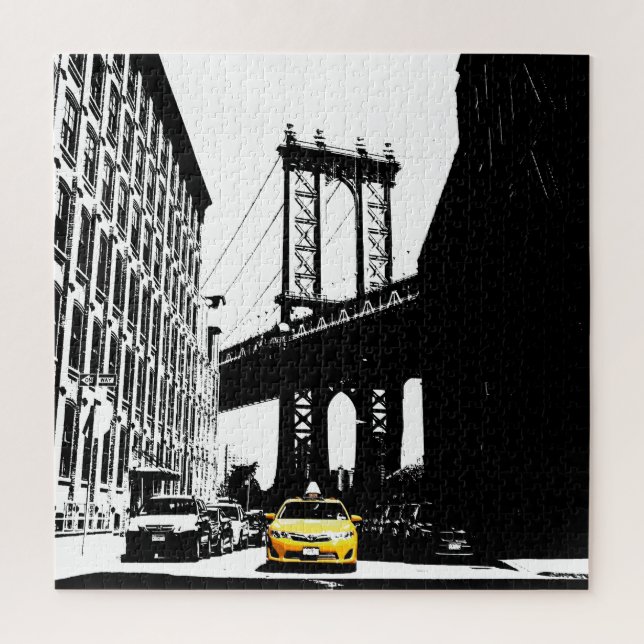 Puzzle Nueva York de Brooklyn Nyc Yellow Taxi (Vertical)