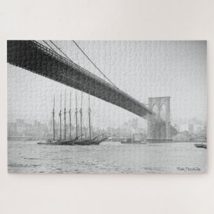 Puzzle Nueva York de debajo el puente de Brooklyn