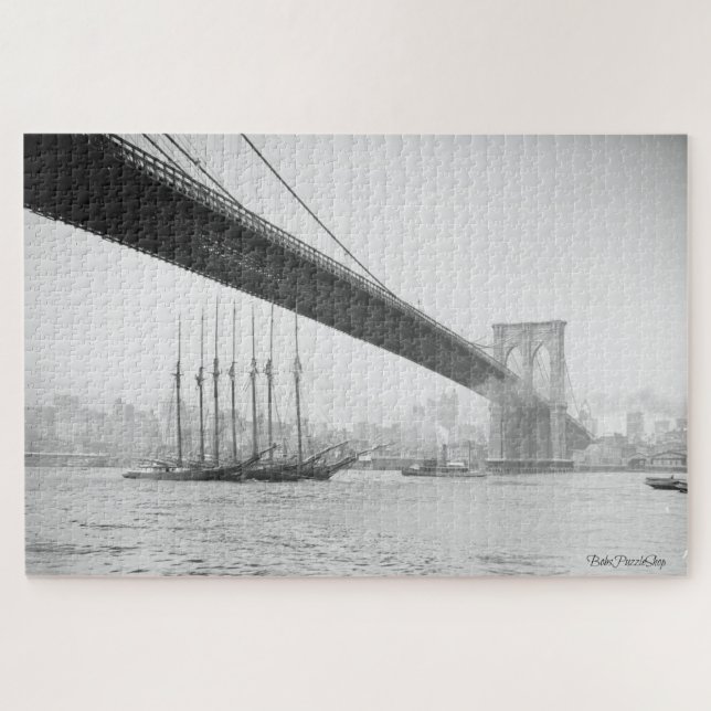 Puzzle Nueva York de debajo el puente de Brooklyn (Horizontal)