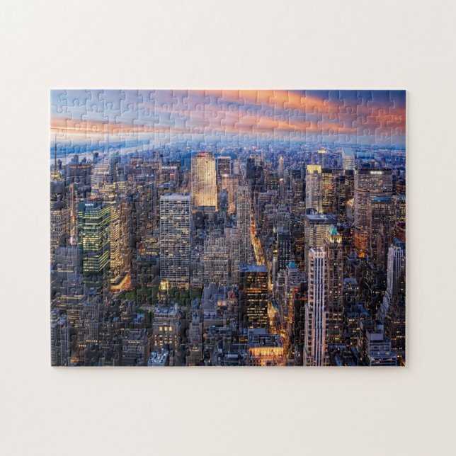 Puzzle Nueva York de noche (Horizontal)