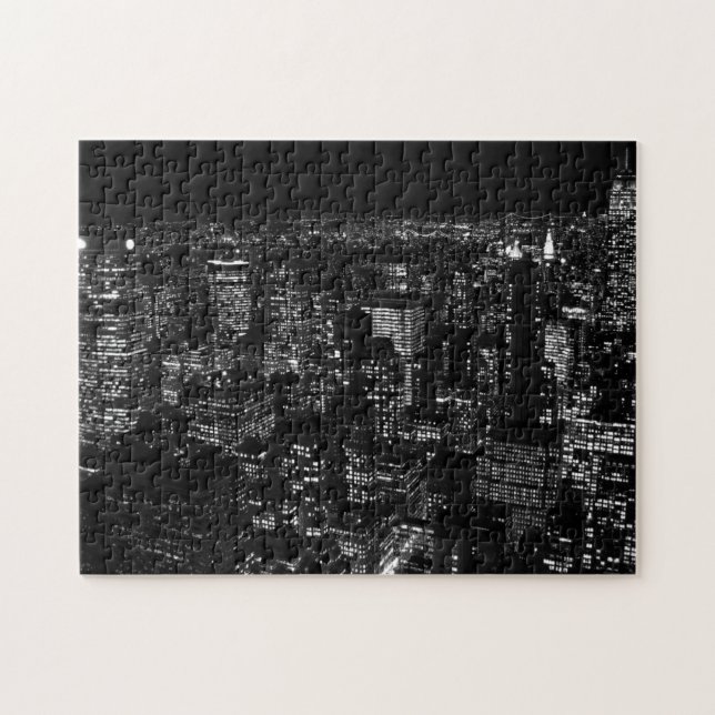 Puzzle Nueva York en blanco y negro (Horizontal)