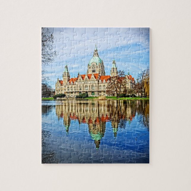 Puzzle Nuevo ayuntamiento - Hanover, Alemania - 8x10 - 11 (Vertical)