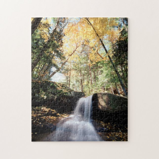 Puzzle Nuevo Hampshire, una cascada en el White (Vertical)
