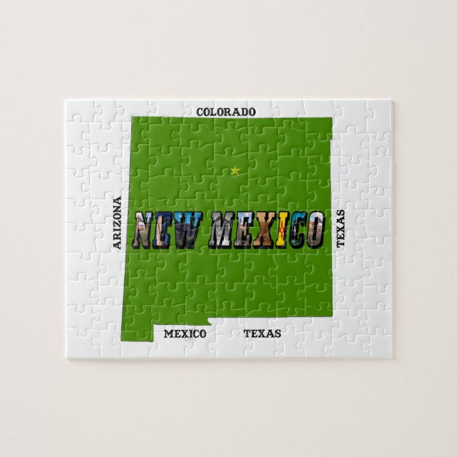 Puzzle Nuevo mapa de México - Texto de la foto (Horizontal)
