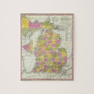 Puzzle Nuevo Mapa De Michigan 2