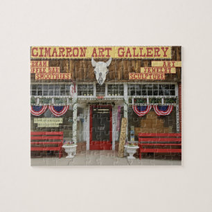 Puzzle Nuevo México, Cimarron. Galería de arte de Cimarro