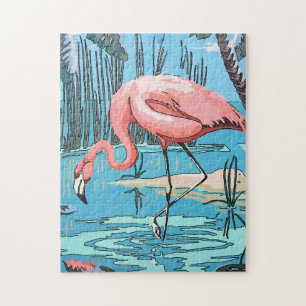 Puzzle Nuevo Orleans Art Flamingo