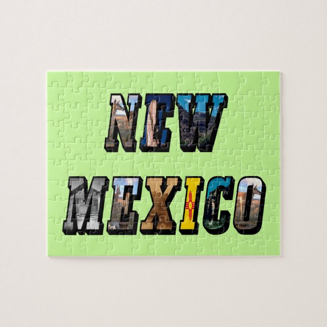 Puzzle Nuevo texto de imagen de México (Horizontal)