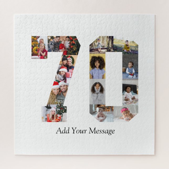 Puzzle Número 70 Collage de fotos (Vertical)