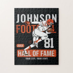 Puzzle Número de jugador de fútbol personalizado para equ