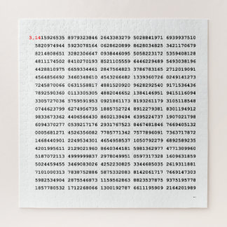 Puzzle Número De Pi De 1000 Primeros Dígitos | Símbolo ma