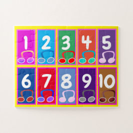 Puzzle Números de matemáticas tempranas 1 a 10 rompecabez