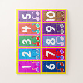 Puzzle Números de matemáticas tempranas 1 a 10 rompecabez