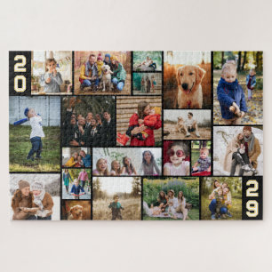 Puzzle Números diversos Gran Collage de fotos de tu año