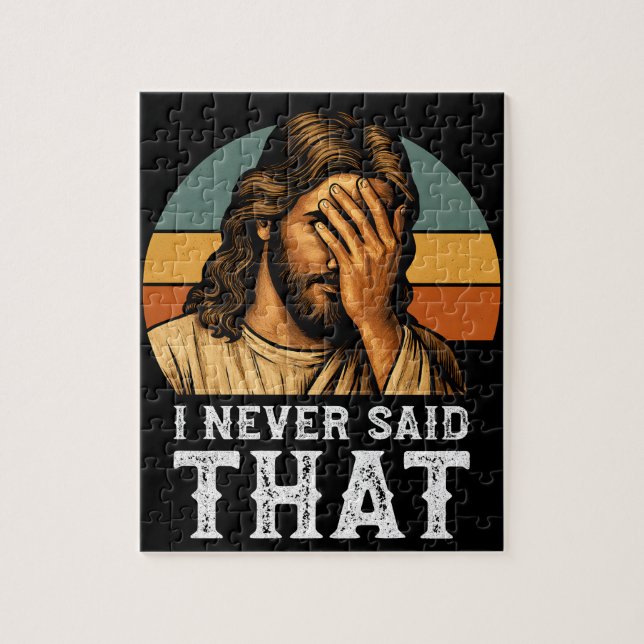 Puzzle Nunca Dije Que Jesús Meme Gracioso Cristiano (Vertical)