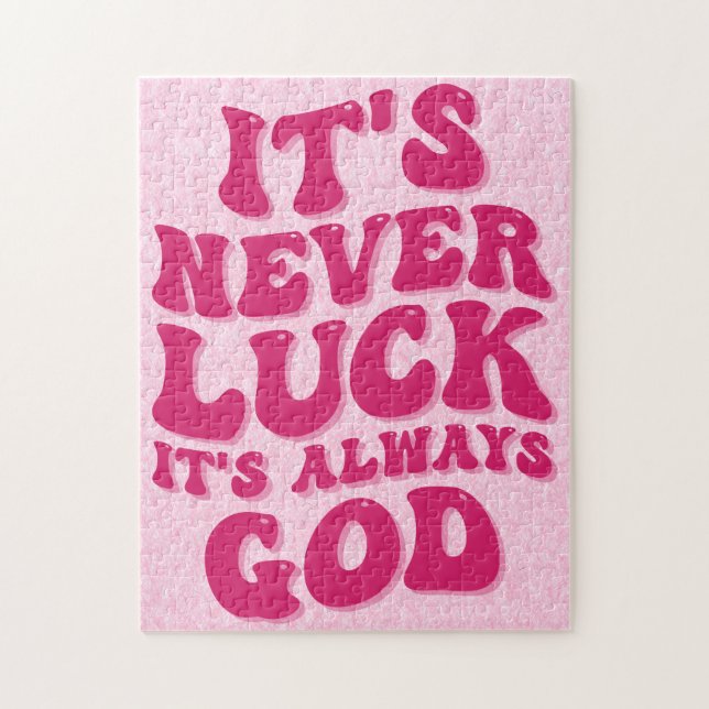 Puzzle Nunca es una suerte que siempre sea Dios (Vertical)