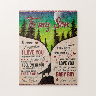 Puzzle Nunca Olvides Que Te Amo... Wolf Dad To Son