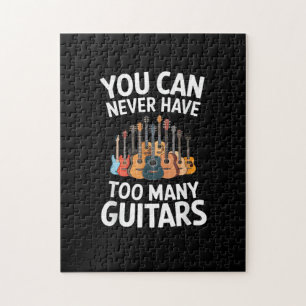 Puzzle Nunca Puedes Tener Demasiadas Guitarras Músico Div
