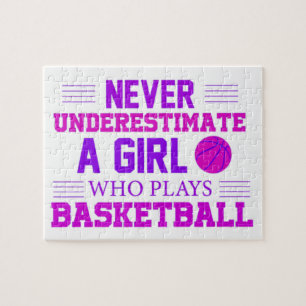 Puzzle Nunca Subestimes A Un Chica Que Juega Baloncesto