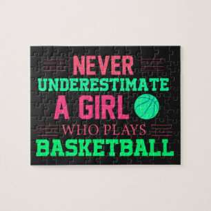 Puzzle Nunca Subestimes A Un Chica Que Juega Baloncesto 