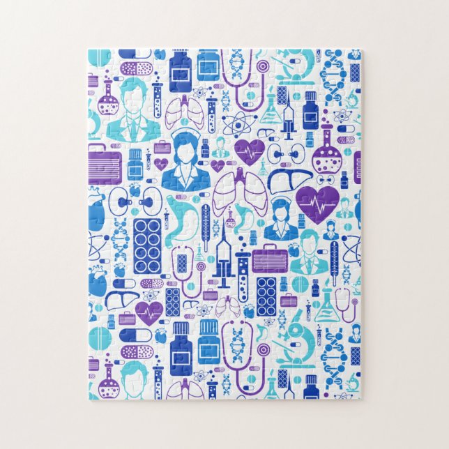 Puzzle Nurse, Doctor, Medical Professional, Hospital  (Vertical)