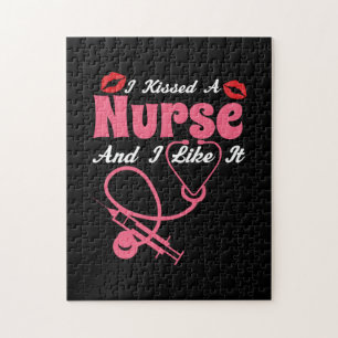 Puzzle Nurse Gift Besé Una Enfermera Y Me Gusta