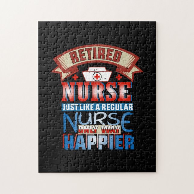 Puzzle Nurse Gift | Enfermera jubilada igual que una enfe (Vertical)