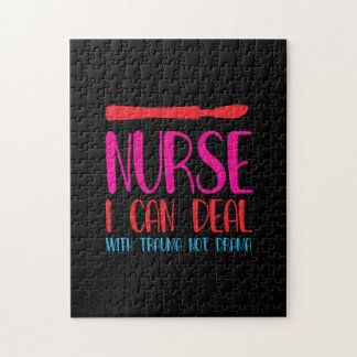 Puzzle Nurse Gift | Enfermera que puedo tratar