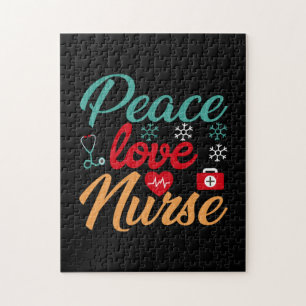 Puzzle Nurse Gift   Enfermeras de amor por la paz
