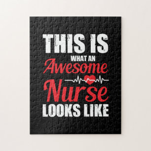 Puzzle Nurse Gift Esto Es Lo Que Una Enfermera Impresio