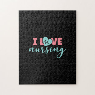 Puzzle Nurse Gift Me encanta la Enfermería
