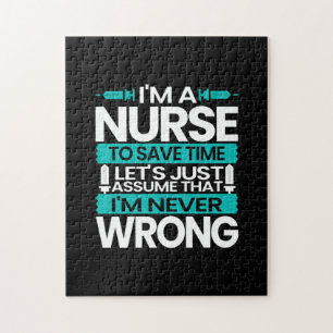 Puzzle Nurse Gift Soy Una Enfermera Para Ahorrar Tiempo